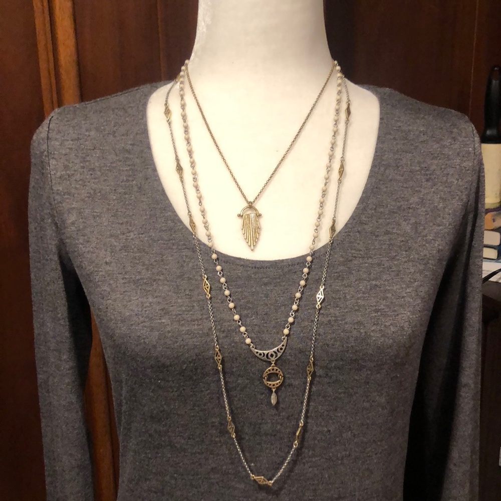 Lucky Brand 3 Necklaces in 1